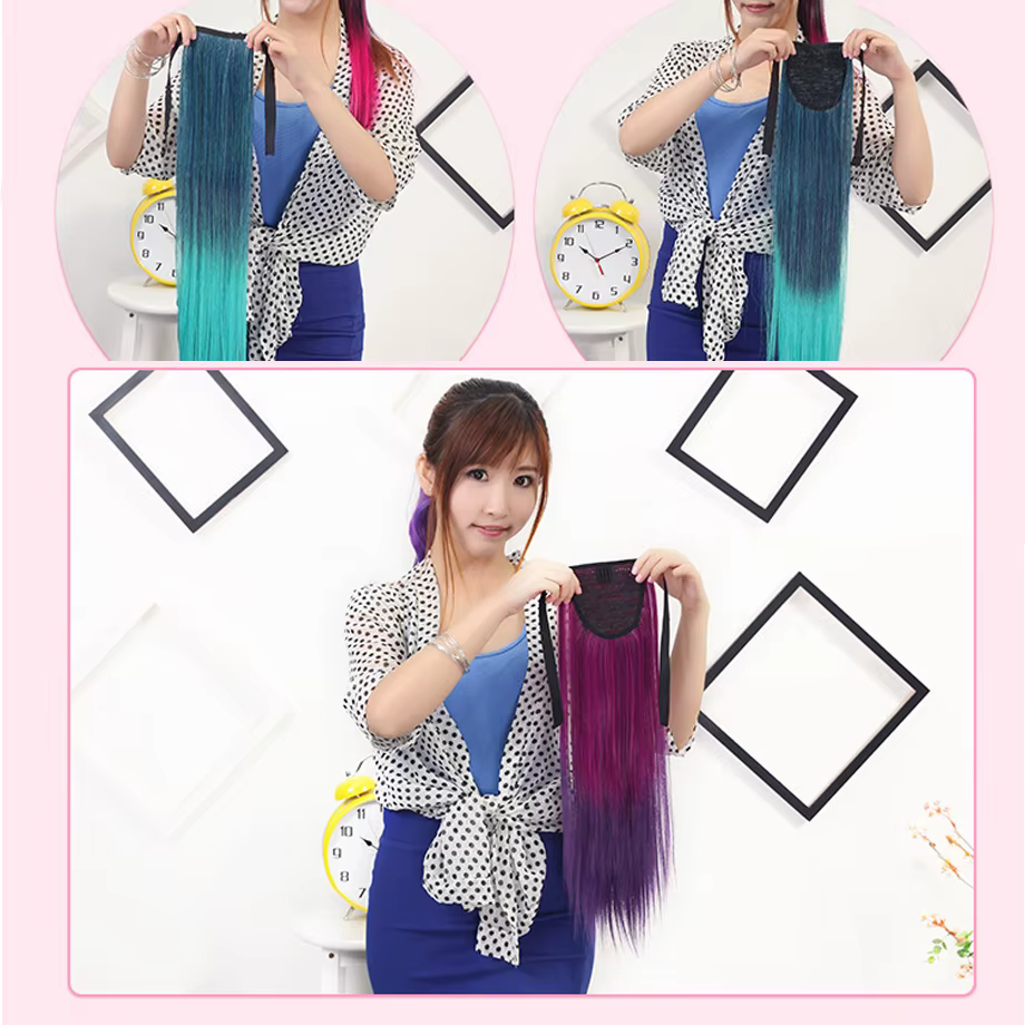 Extensions de cheveux queue de cheval 20 pouces