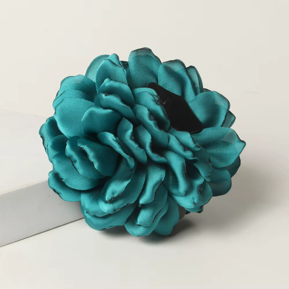 Pinces à cheveux en tissu fleur de Rose pour femmes et filles