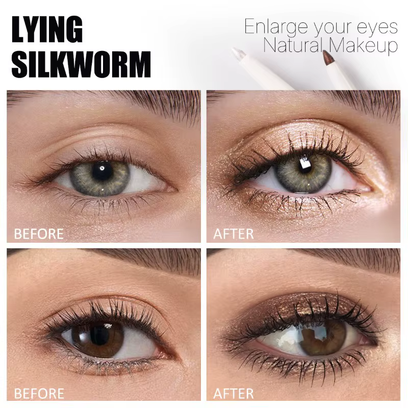 Stylo éclaircissant pour les yeux 6 couleurs, surligneur pour éclaircir les yeux, fard à paupières surligneur, cosmétiques pour les yeux