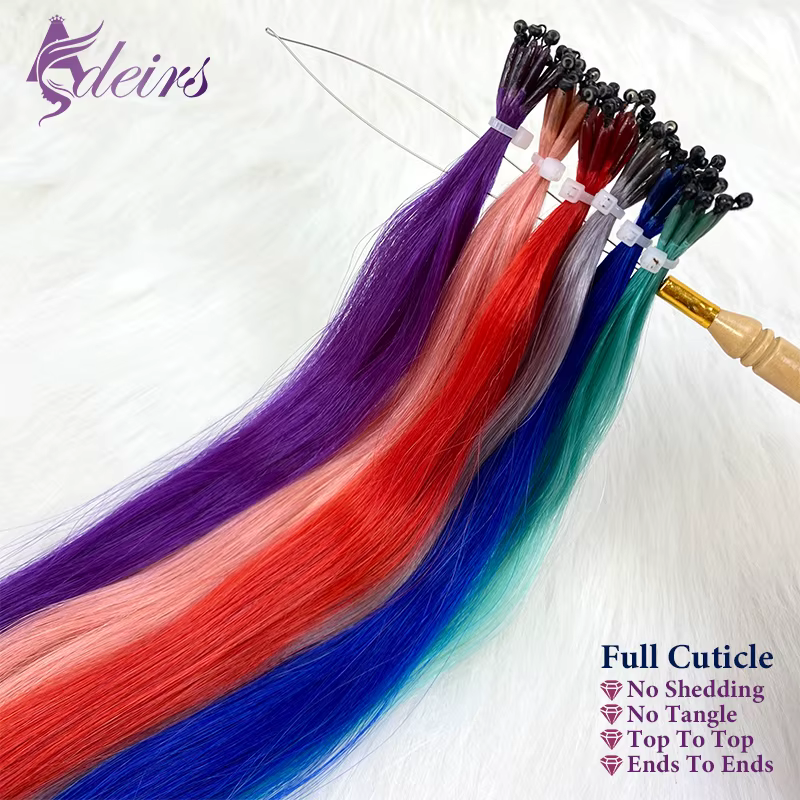 Extensions de Cheveux Humains à Pointe 8D