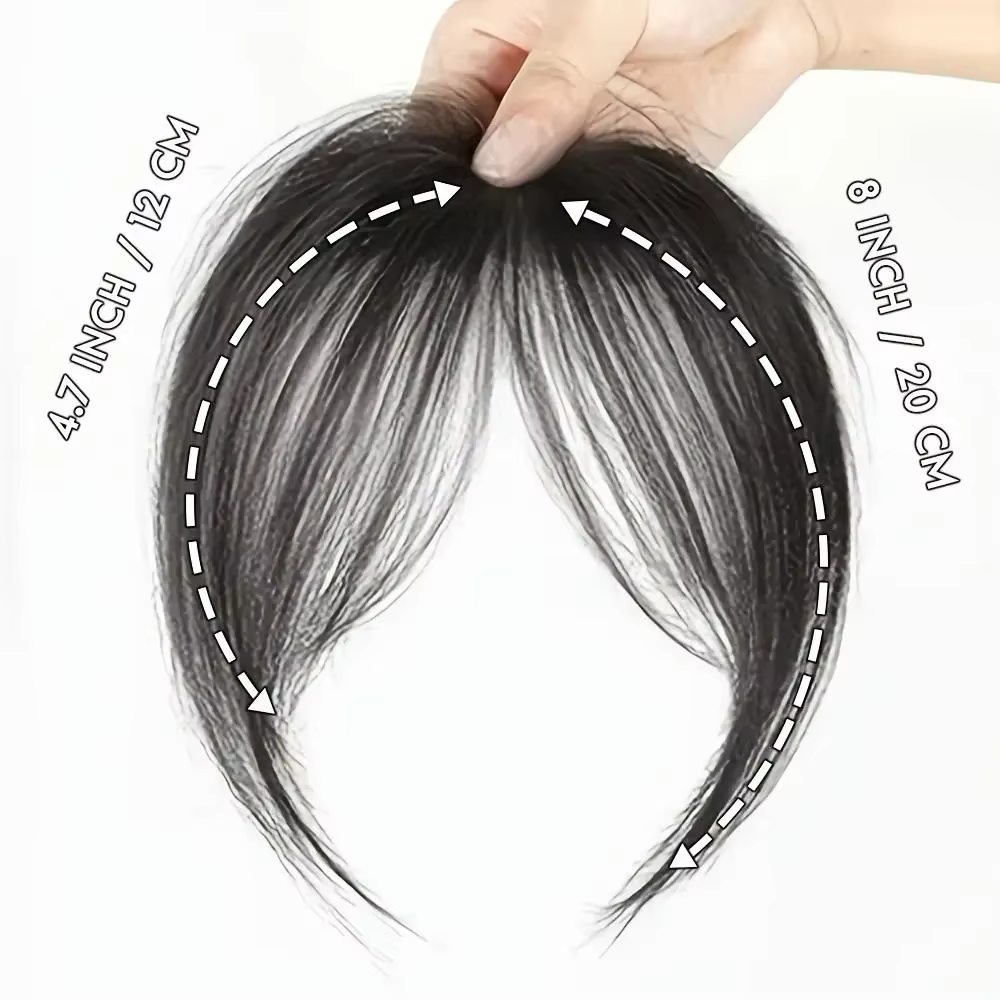 Extensions de cheveux synthétiques à clipser pour la partie frontale