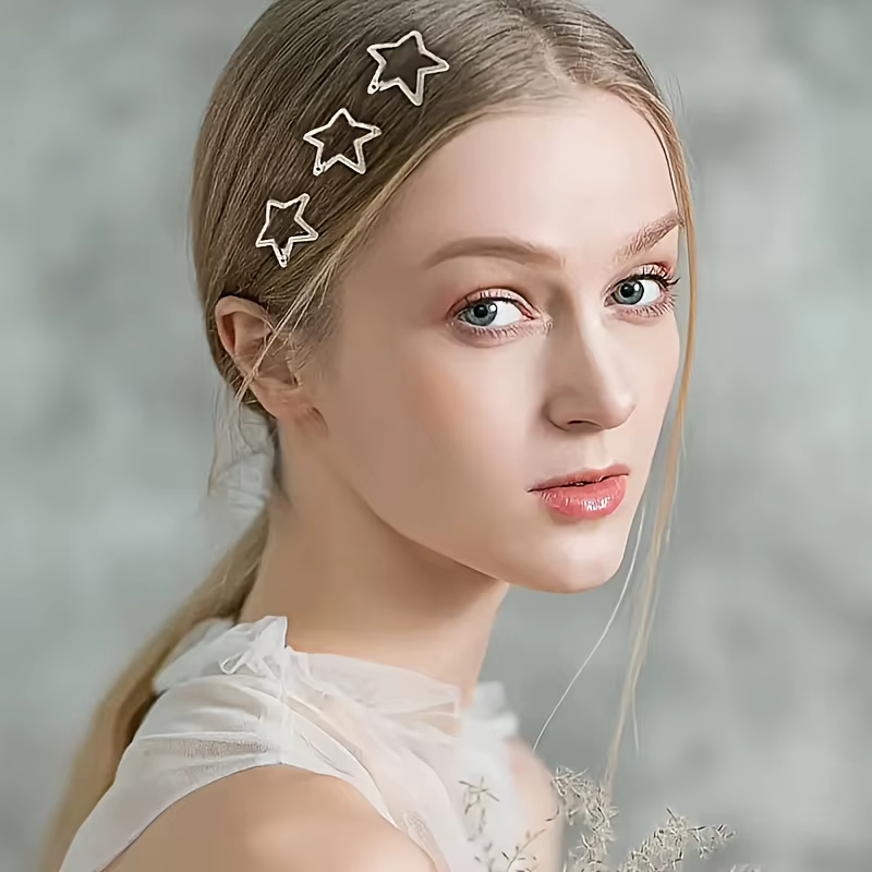 10 pinces à cheveux en forme d'étoile