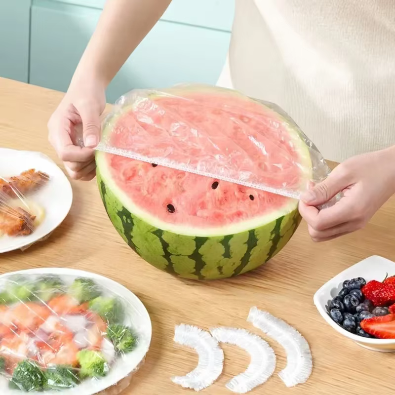 Couvercle alimentaire jetable réutilisable, enveloppe en plastique, couvercles alimentaires élastiques durables pour bols, couvercles d'assiettes élastiques pour sac d'économie de nourriture de cuisin