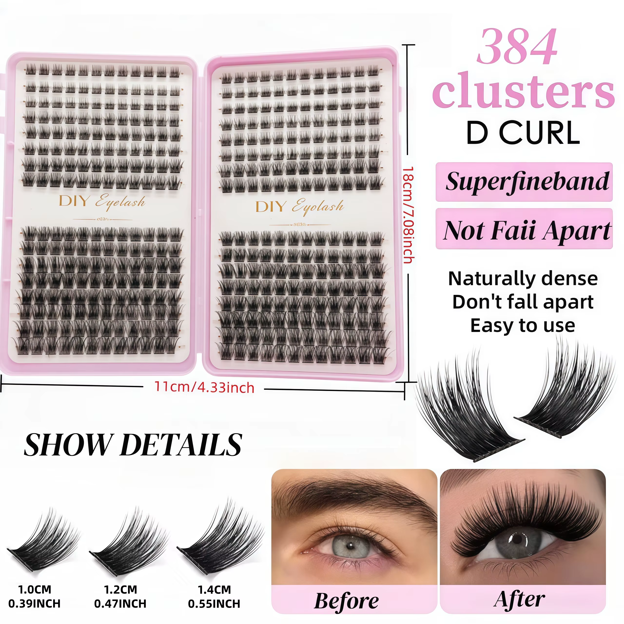 Kit d'extension de cils – Ensembles de cils individuels