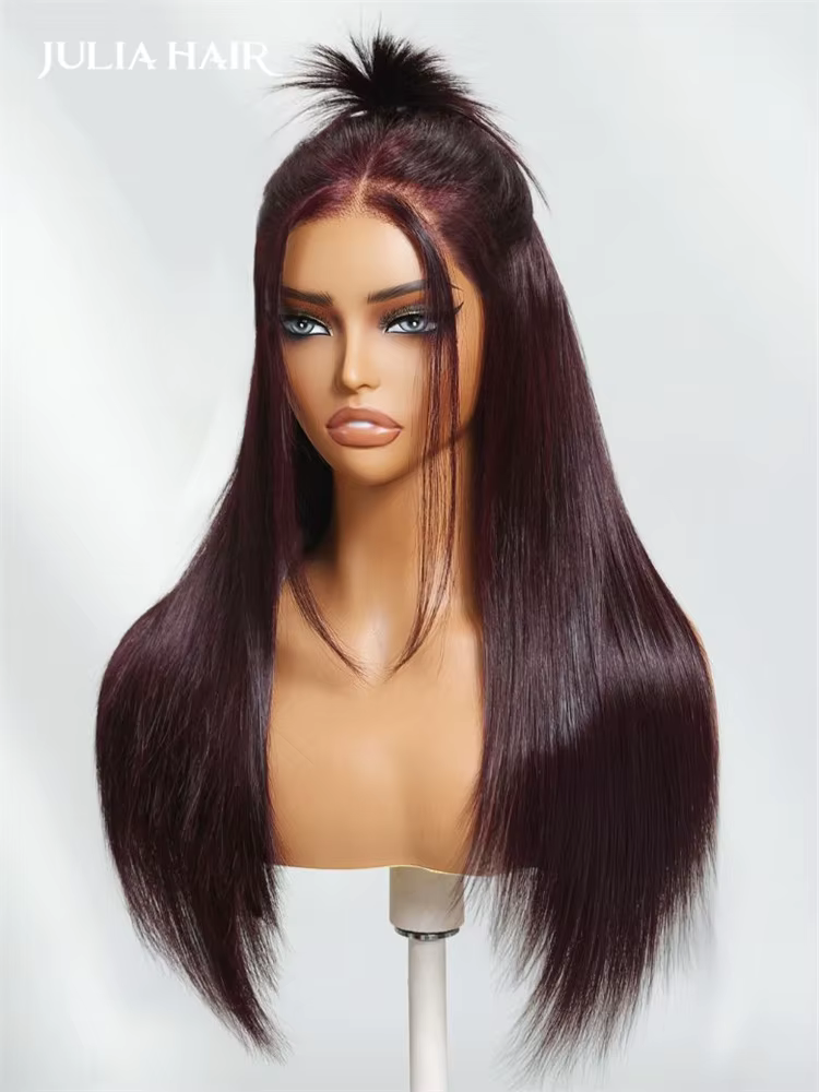 Julia Hair-Perruque de Cheveux Naturels Lisses Sans Colle
