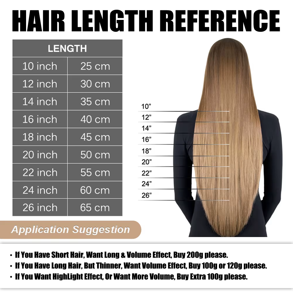 100% réel Remy Extensions de cheveux humains sans trame miel blond