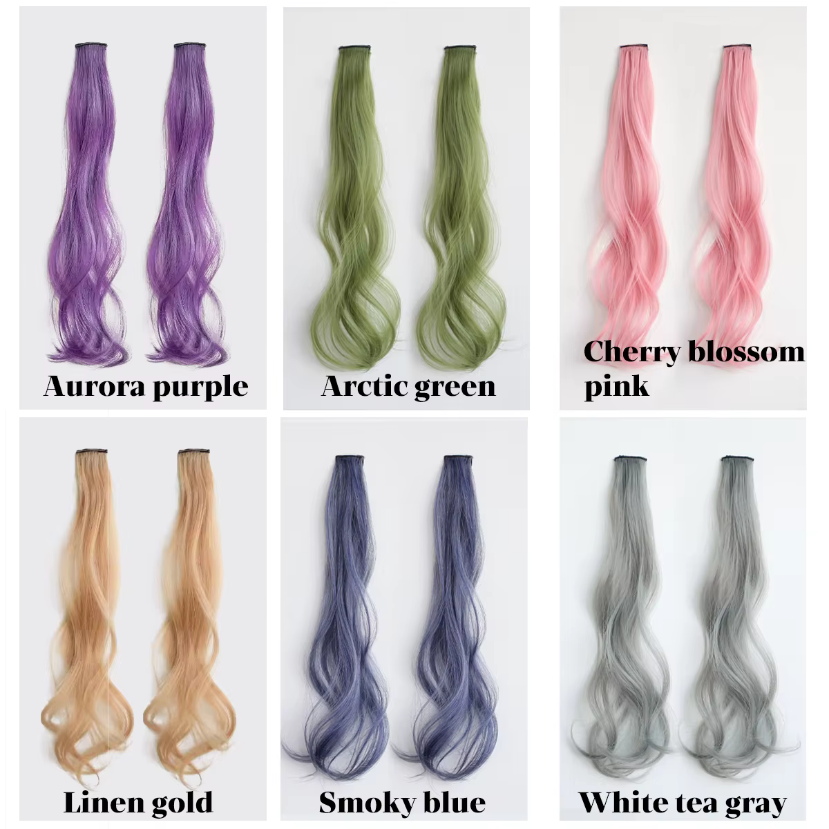 Perruque synthétique colorée à mèches bouclées pour femme