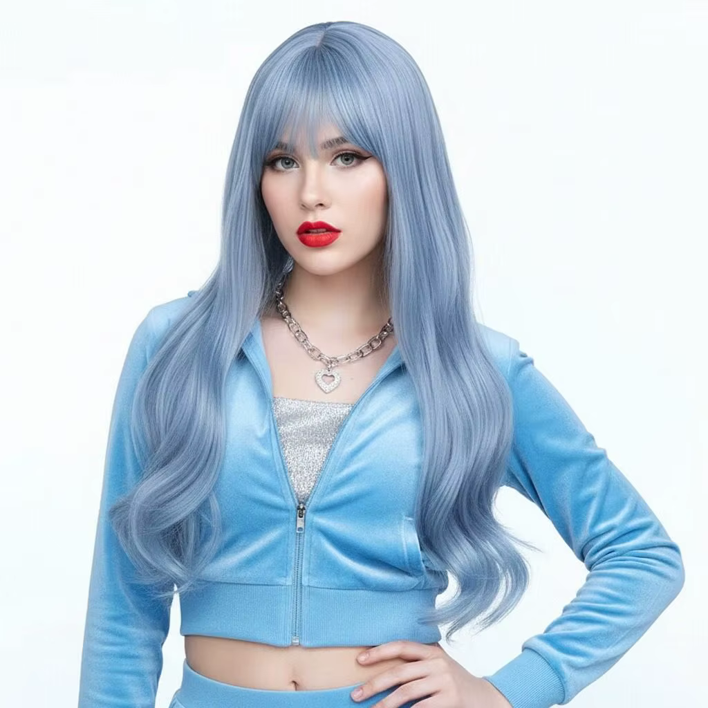 VICWIG – perruque de Cosplay synthétique avec frange