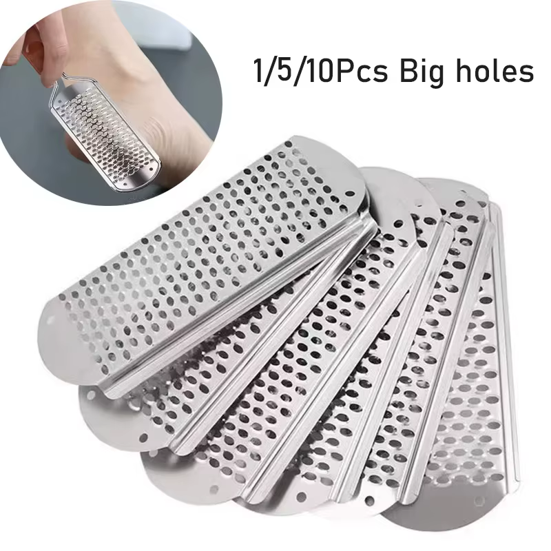 Lot de 5/10 pièces de râpes et outils de pédicure pour éliminer les peaux mortes des pieds à domicile