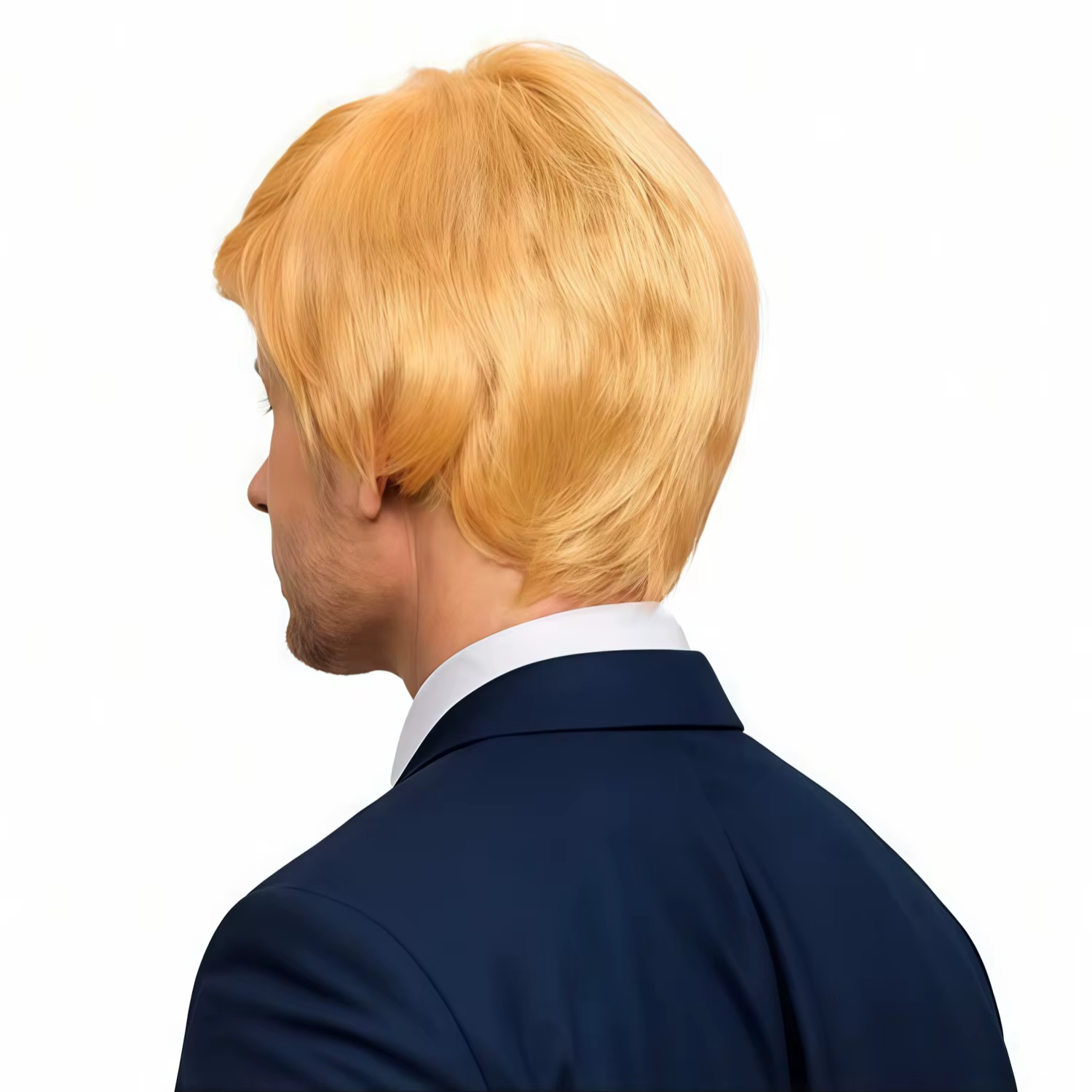 Perruque George Washington blonde, perruque dorée pour Halloween, cosplay, fête costumée, perruque synthétique