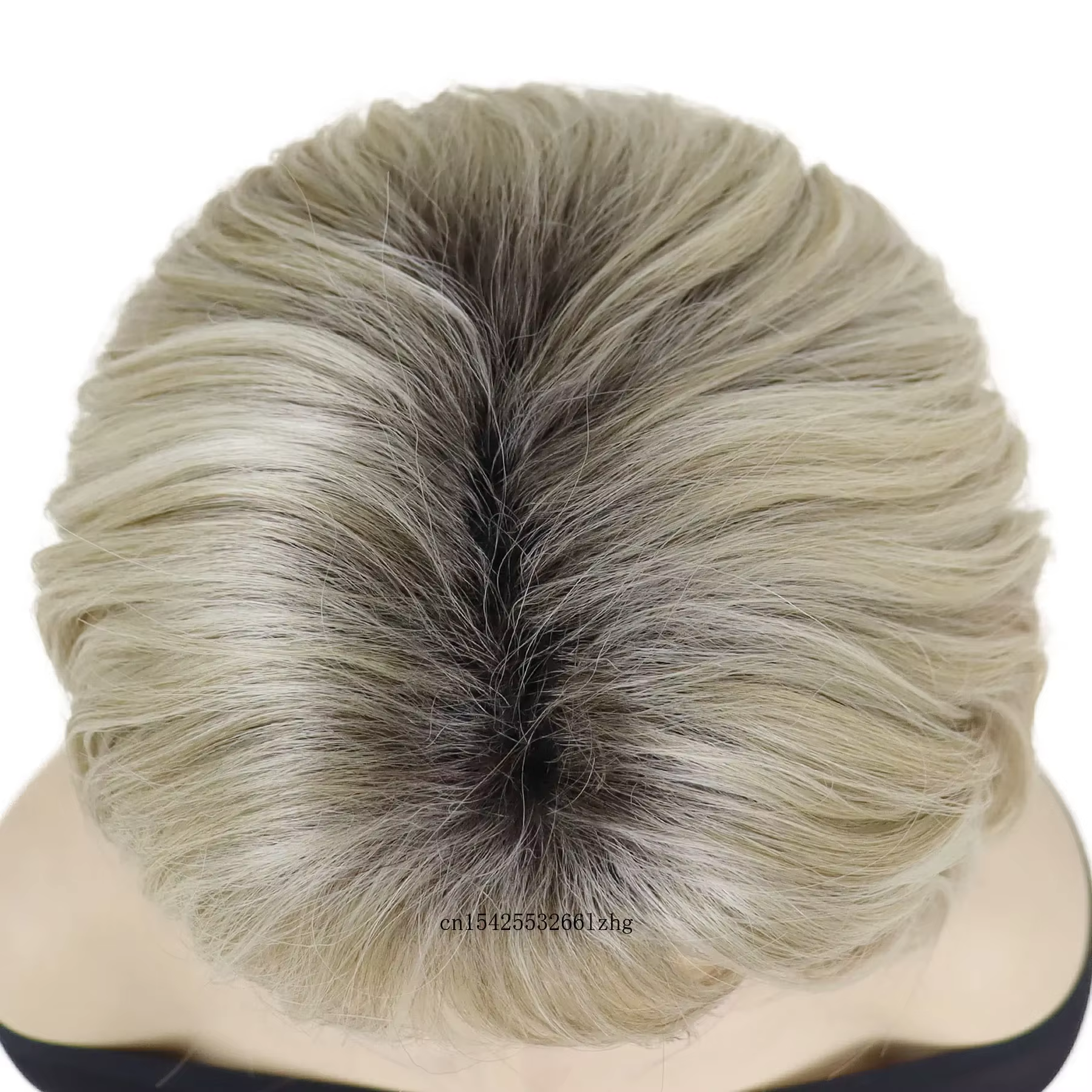 GNIMEGIL synthétique naturel faux cheveux court Bob maman perruques pour femmes couleur Blonde décontracté perruque