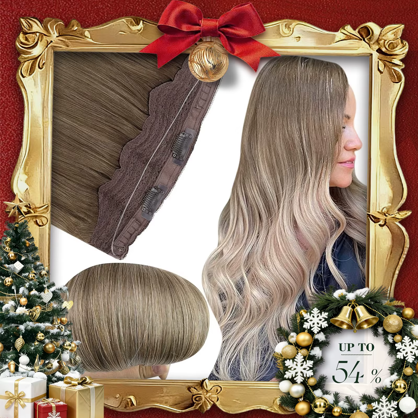 LaaTyo-Extension de cheveux de fil de pêche pour femme, 100% vrais cheveux humains brésiliens, ligne de poisson naturelle droite, cheveux de trame, 12-20 pouces