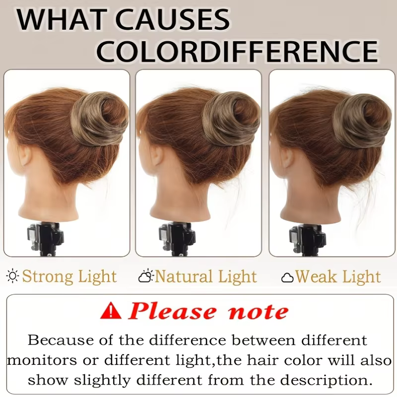 Extensions de chignon synthétiques élégantes à boucles désordonnées avec élastique