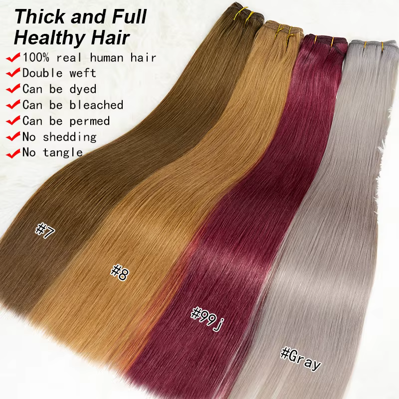 Extensions de cheveux naturels 100 % humains REMI pour femmes