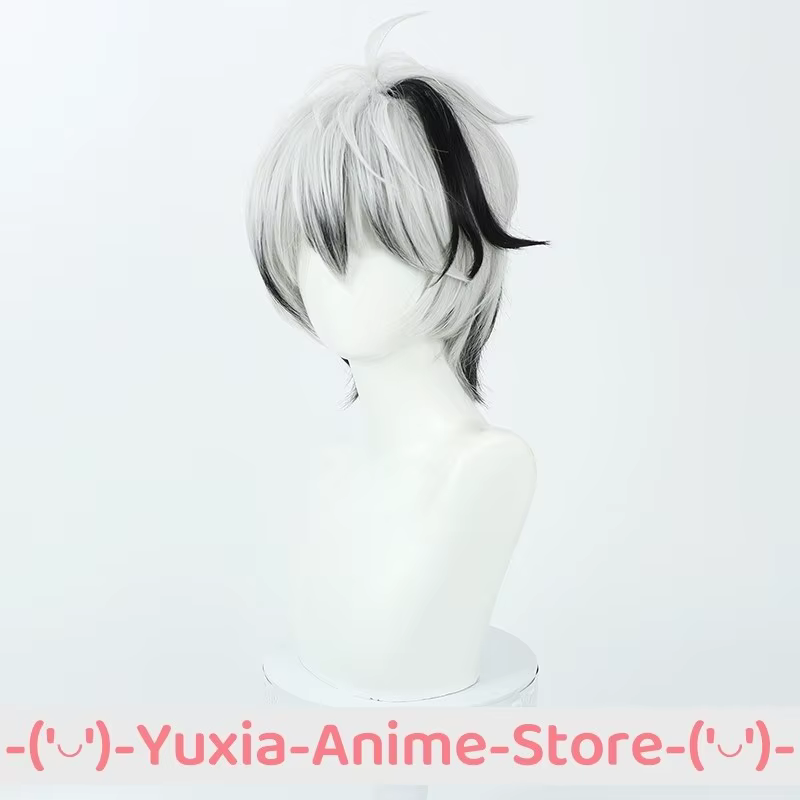 OCALOID V FLOWER V4 Cosplay perruque noir blanc Anime jeu Roleplay fête Costume accessoire perruques cheveux synthétiques fibre résistante à la chaleur