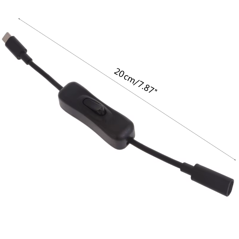 Câble d'extension USB C avec interrupteurs marche/arrêt – Parfait pour le chargement et le transfert de données sur n'importe quel appareil de type C.