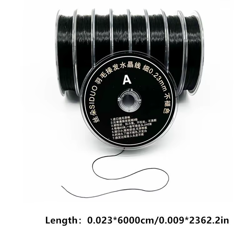 1 Rouleau de 60M de Fil Élastique Transparent pour Salon