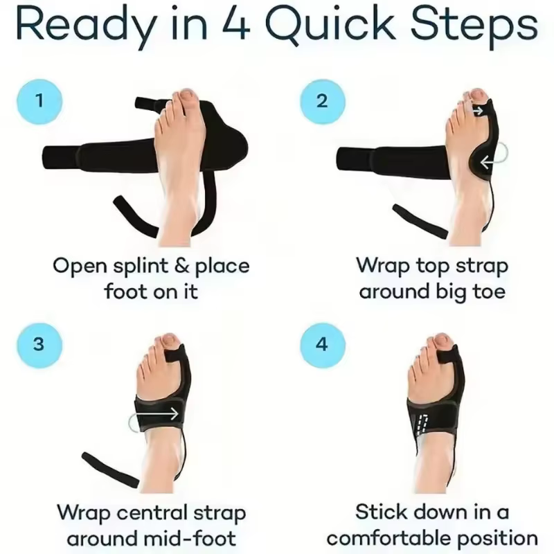 Une paire de correcteurs d'orteils, orthèses, ajusteurs osseux, protecteurs, correcteurs de hallux valgus, outils orthopédiques et d'entretien