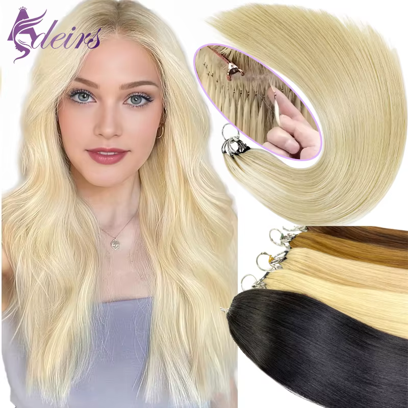 ADEIRS deuxième plume extensions de cheveux naturel réel