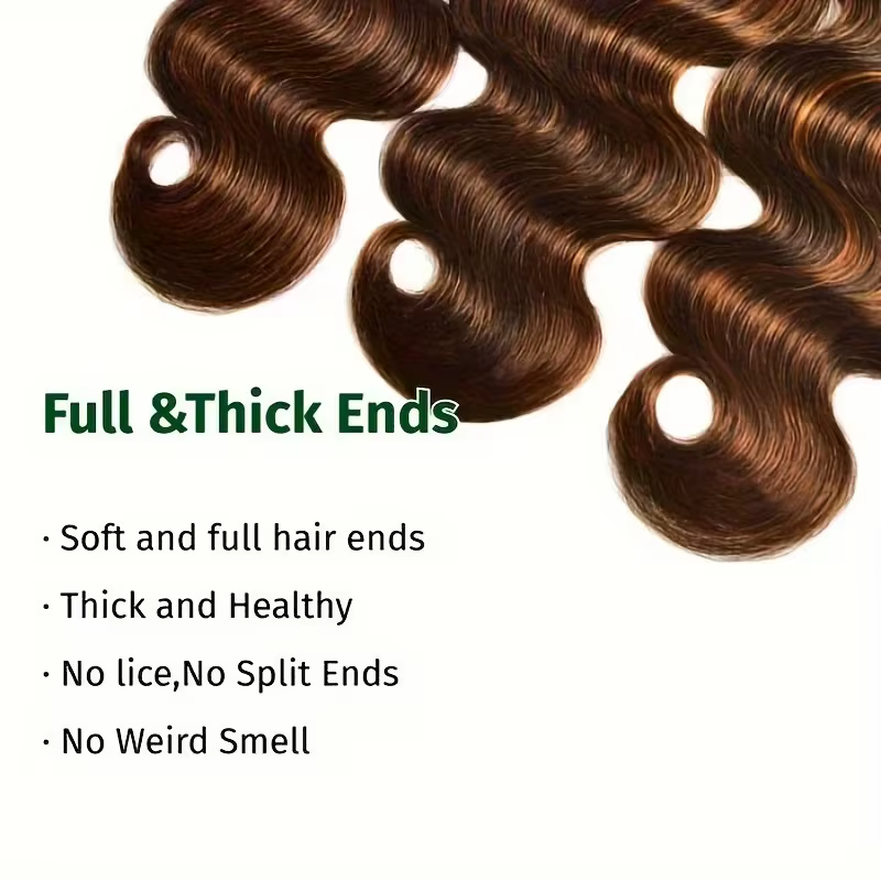 Mèches brésiliennes Body Wave brunes Balayage