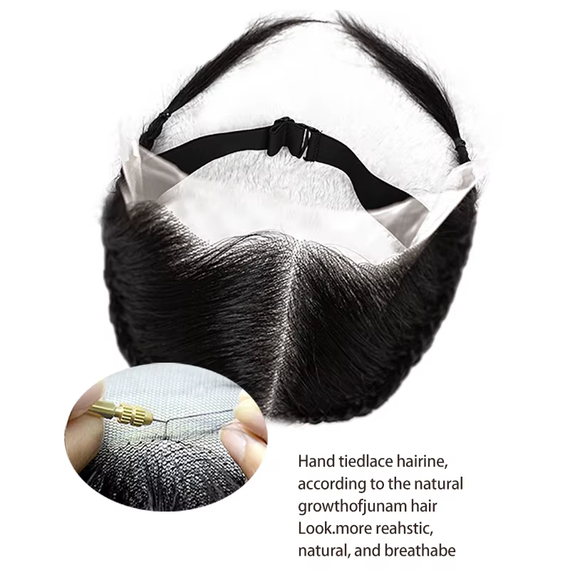 10 pouces 13x4 pouces dentelle avant tresse perruque noir Gele avant perruque 100% cheveux humains avec bébé cheveux perruque pour les femmes