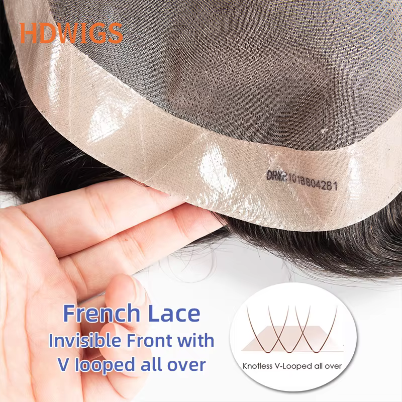 HDWIGS Perruques pour hommes