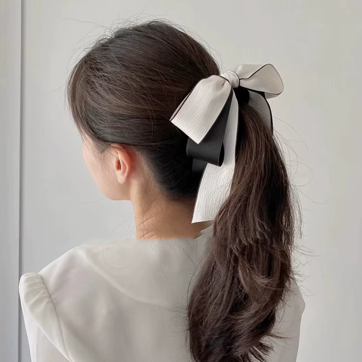 Lystrfac nouveau nœud Hairgrps cheveux griffe arc pinces