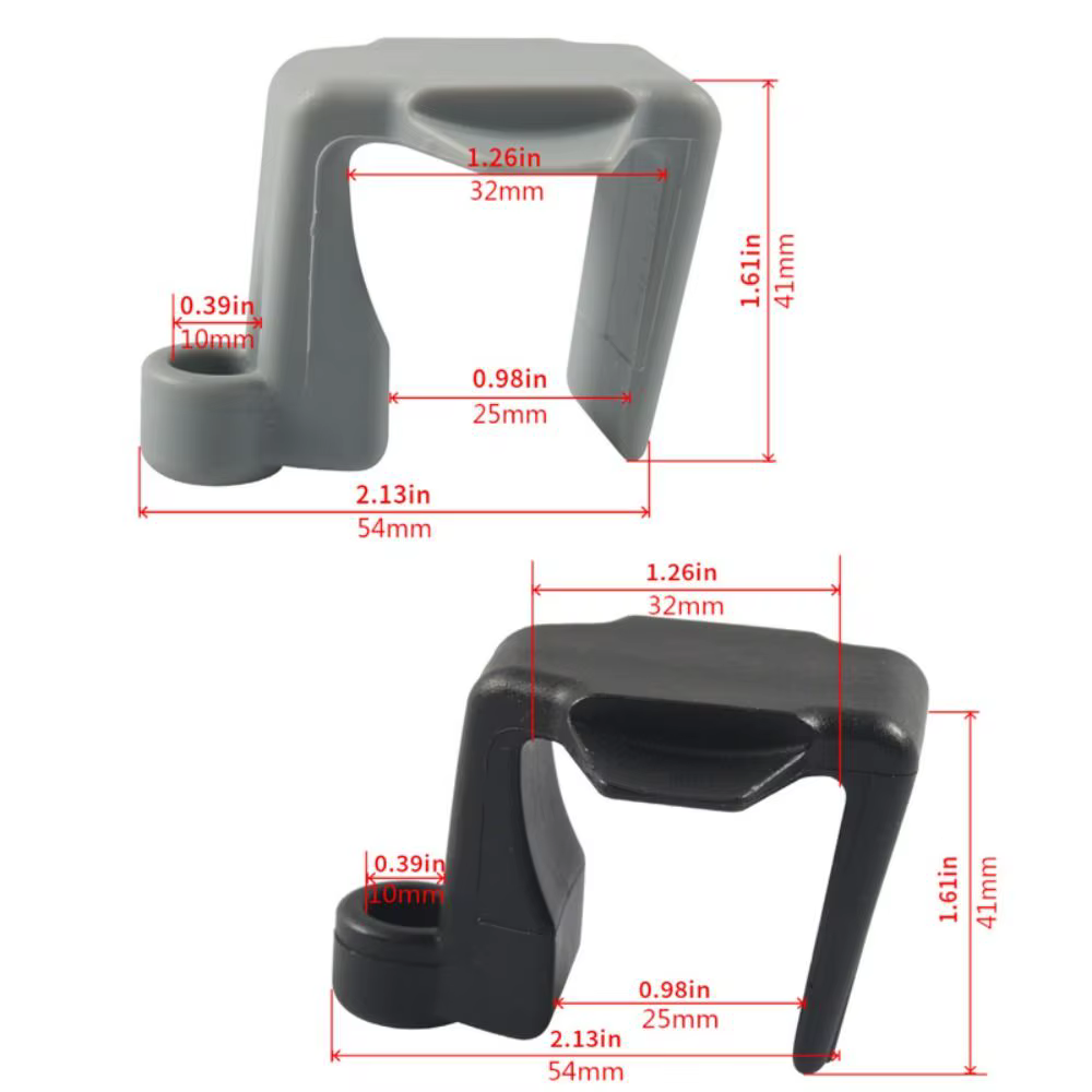 Pare-battage marin résistant aux UV, conception robuste, nylon noir, fixation pour ponton, clips de pare-battage carrés réglables pour rails, environnement marin