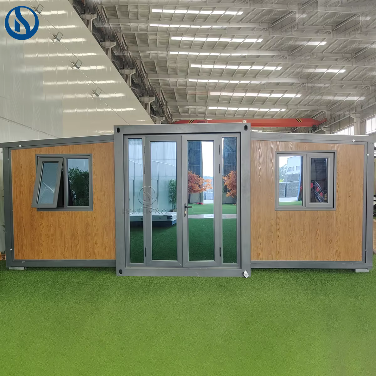 Maison modulaire de luxe en conteneurs de 20 et 40 pieds, conteneur extensible pour usage bureautique, concept de mini-maison