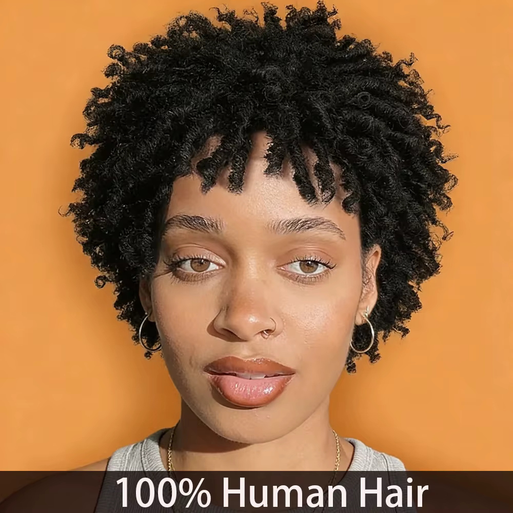Perruque Lace Front Wig 100% naturelle bouclée