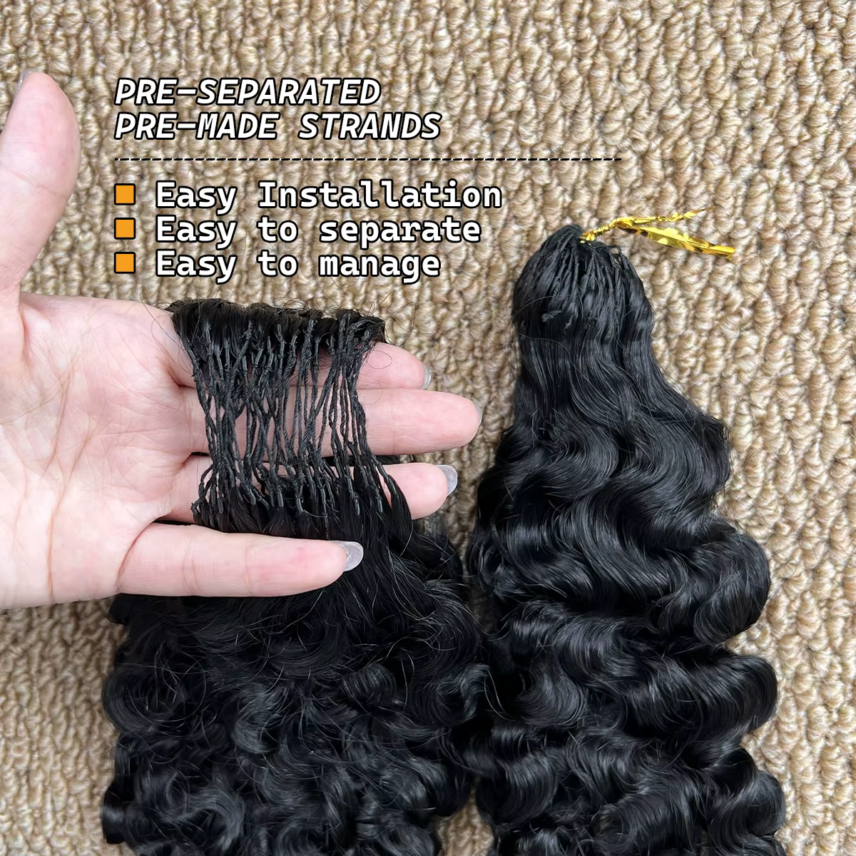 Extensions de cheveux humains 100% naturels