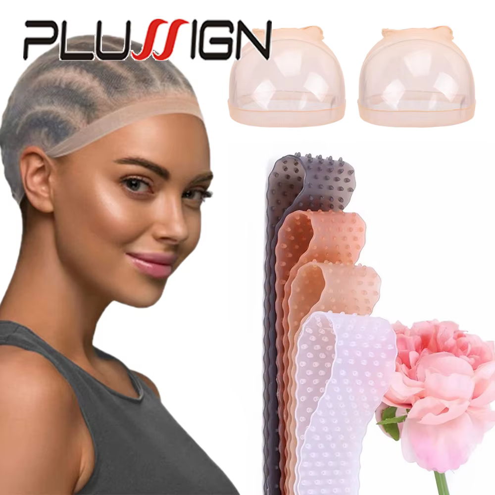 Plussign 2 pièces filet à cheveux Invisible HD bonnets de perruque pour perruques avant de dentelle