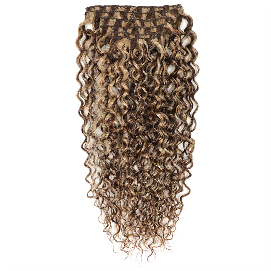 OCGK vague d'eau pince dans les Extensions de cheveux