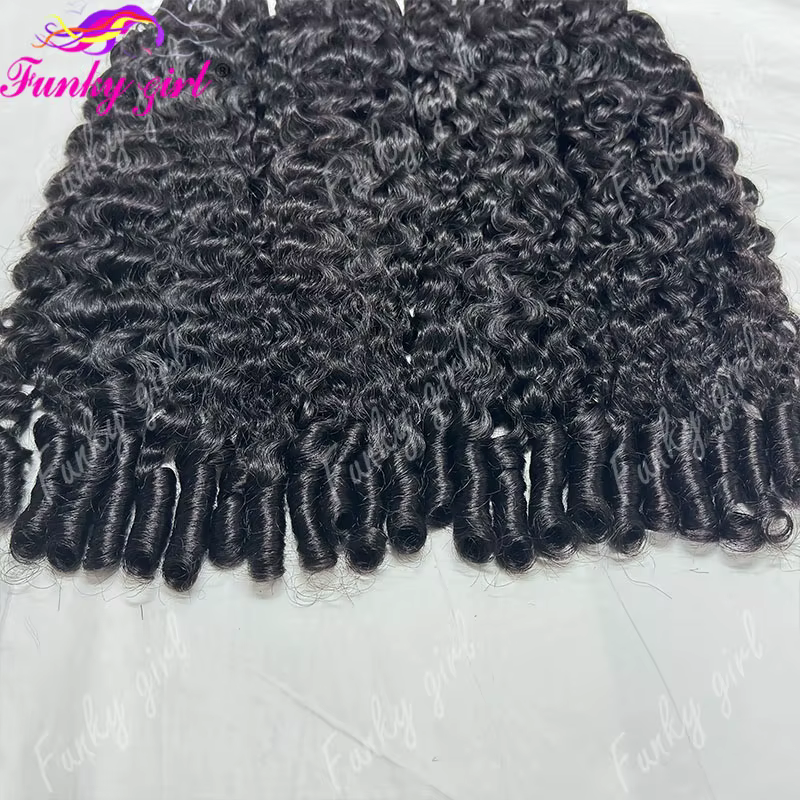 12A Cheveux Humains Bouclés Birmans Non Traités