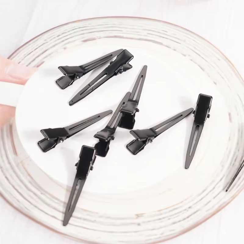 Pinces à cheveux en bec de canard noir