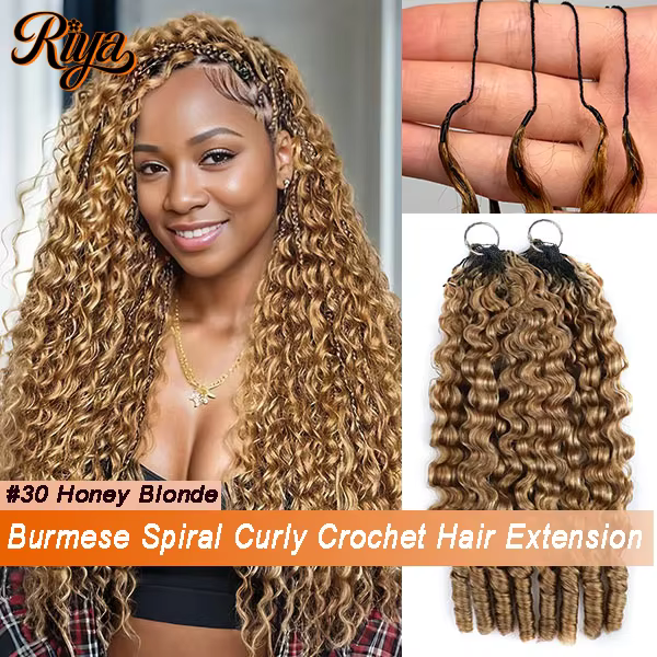 Extensions de cheveux au crochet en plumes #