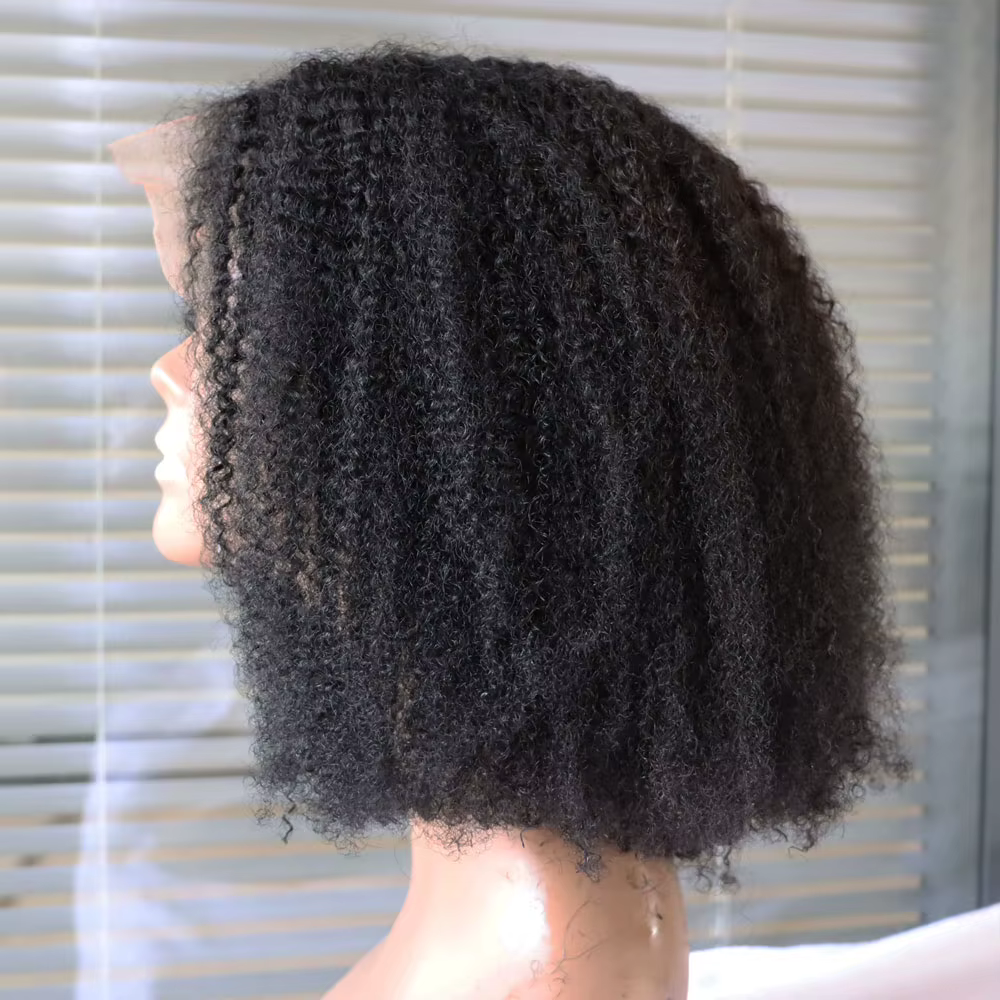 Perruque de cheveux humains Remy Afro Kinky Curly Style