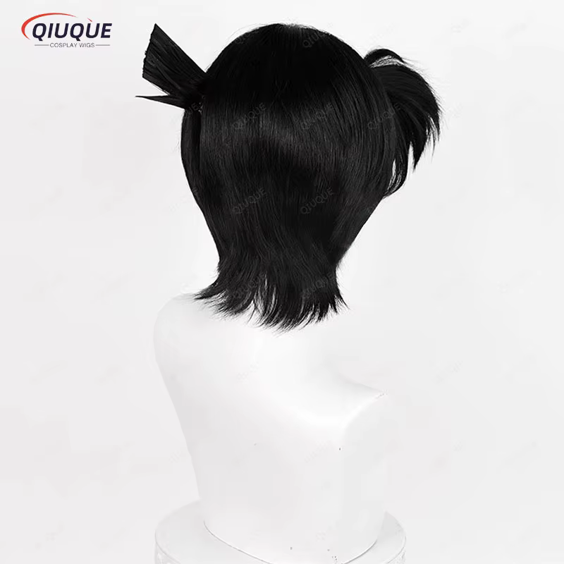 Kudou-Perruque de Cosplay Kendpiercplay noire