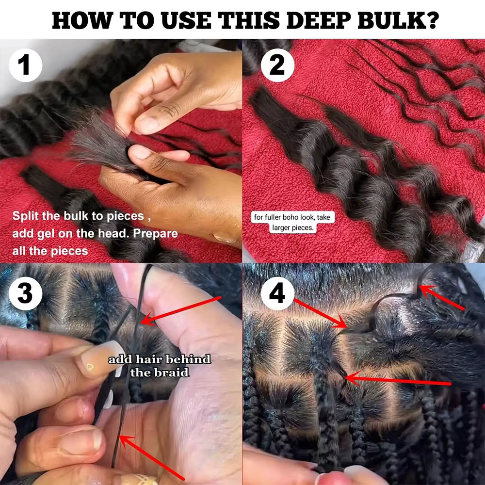 Alibele cheveux Boho tresses