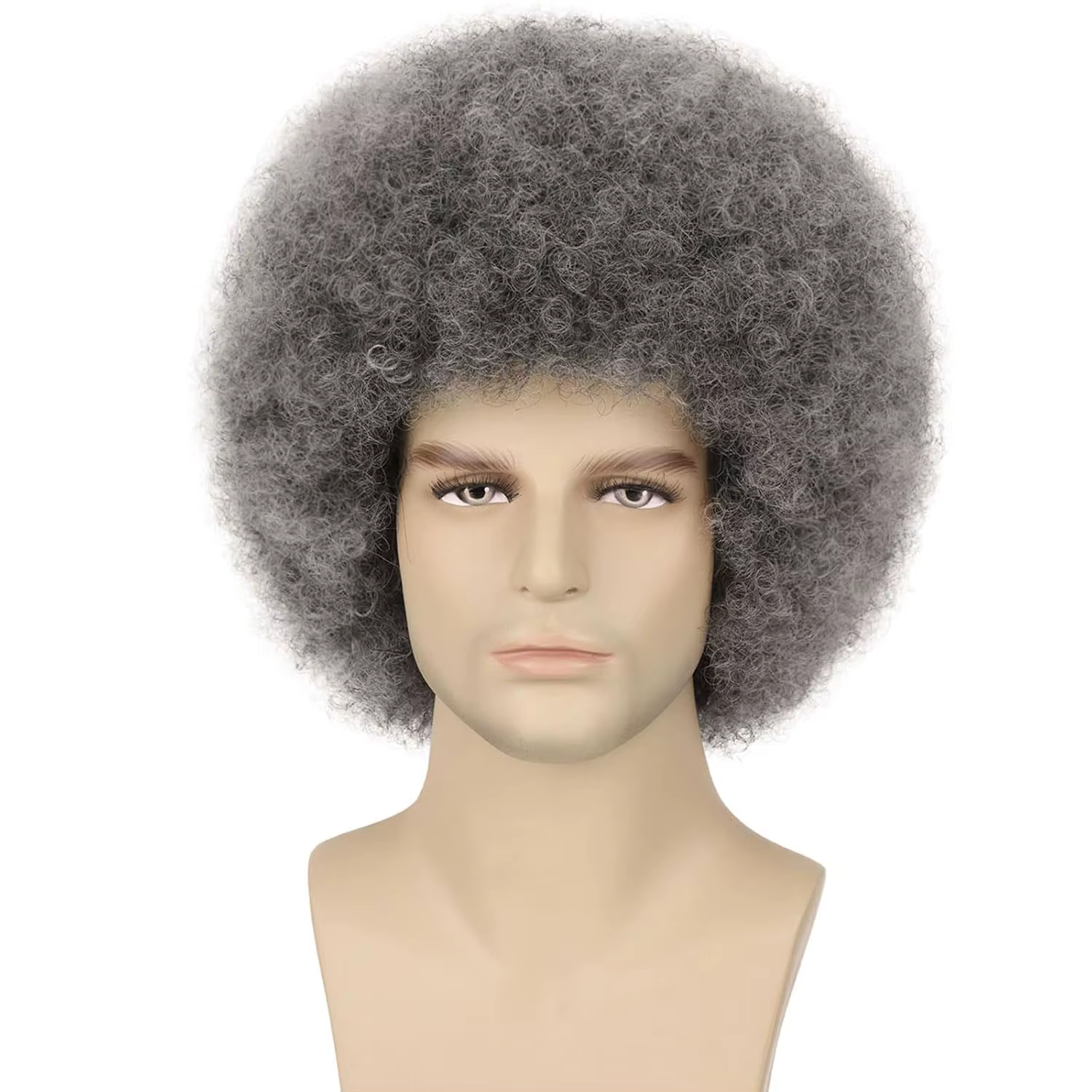 Perruque Afro synthétique pour hommes pour costumes des années 70 et 80