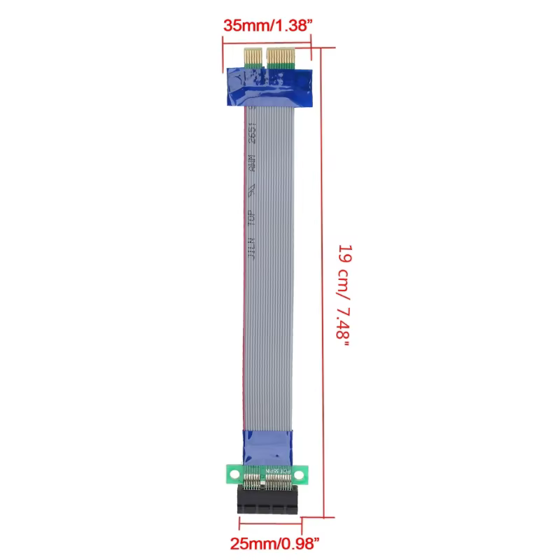 Câble convertisseur PCI pour carte EXPRESS 1X à 1X Riser, prolongateur PCIE X1 Exten