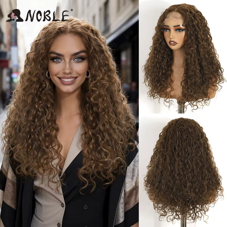 Perruque Lace Front Wig synthétique Noble 22 pouces