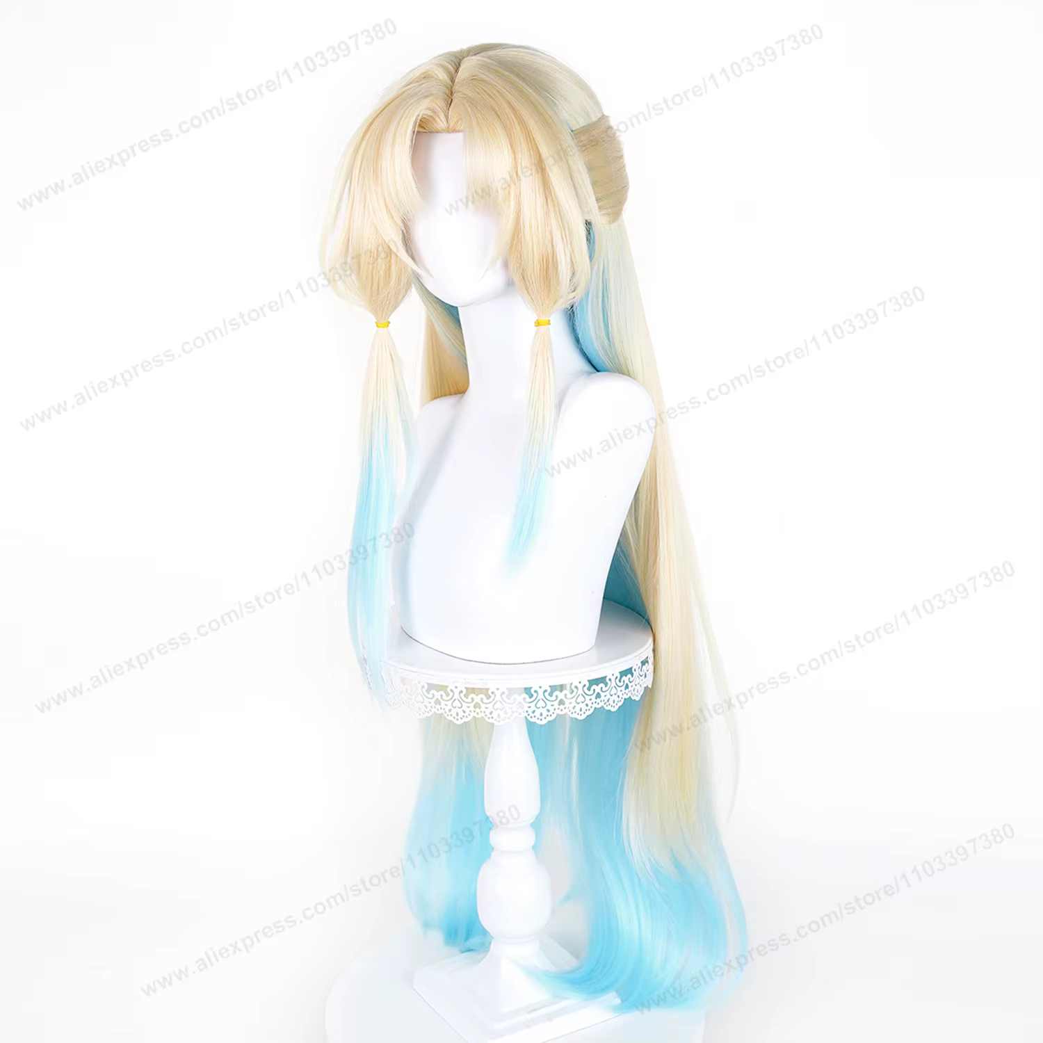 Perruque de cosplay HSR Pearl