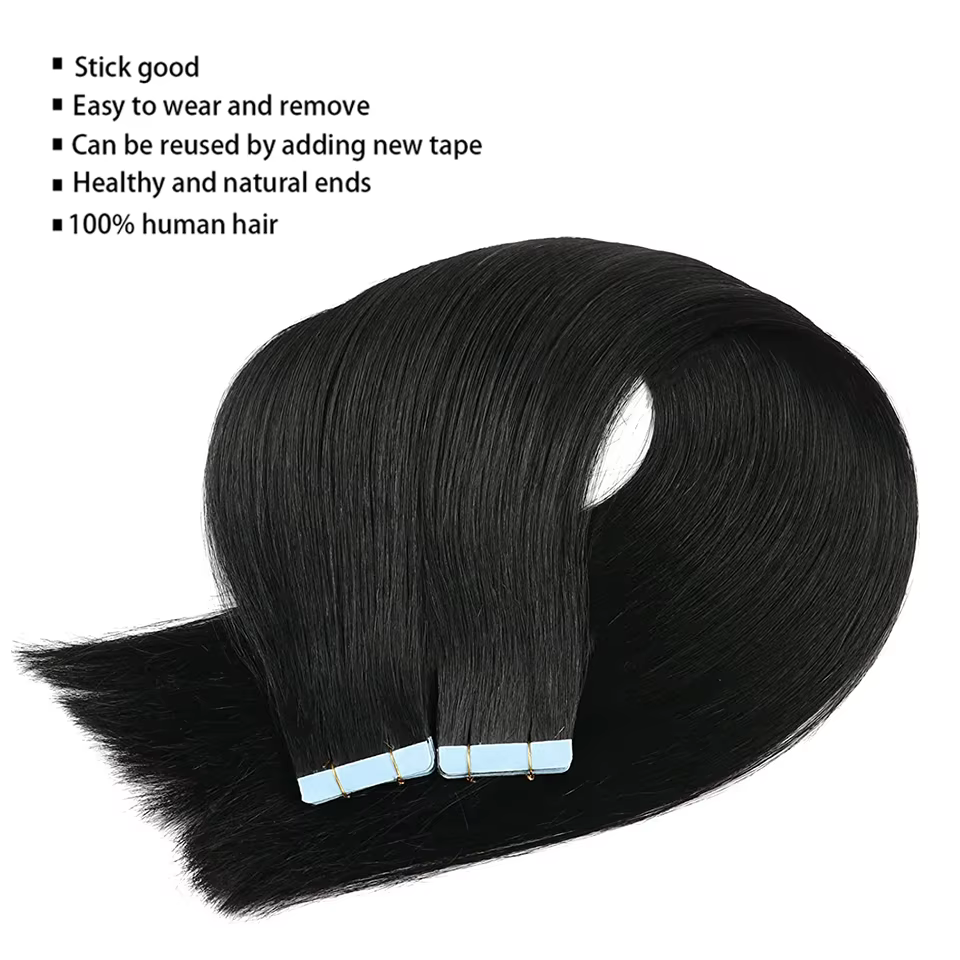 Bande dans les Extensions de cheveux humains droits