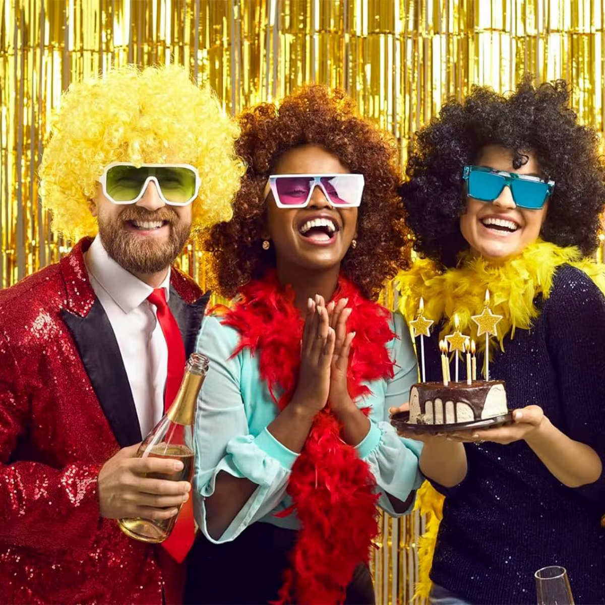 Perruque colorée pour femmes et hommes