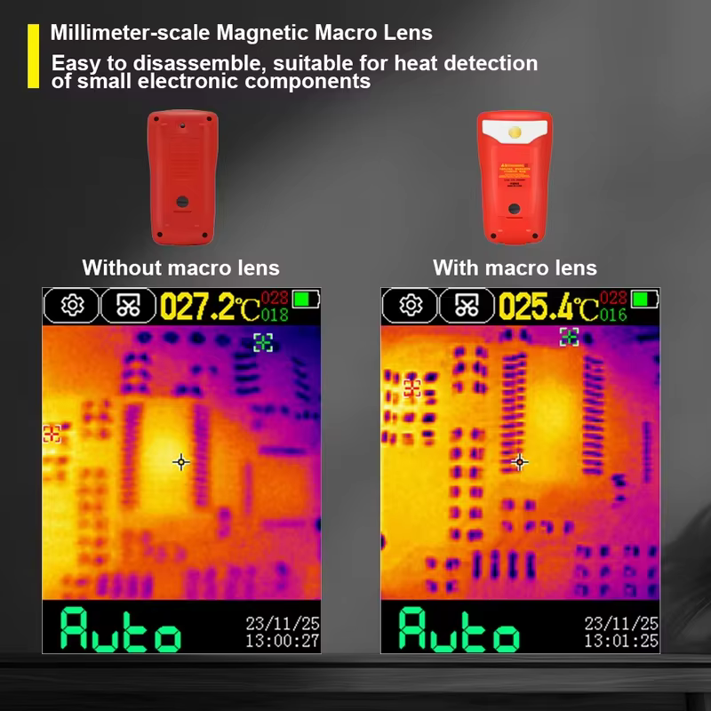 Objectif macro ET13S, grossissement 20X, objectif macro pour caméra thermique, objectif de caméra thermique de haute qualité
