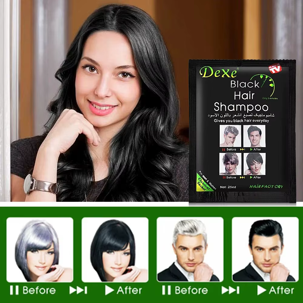 Dexe – shampoing pour cheveux noirs rapides