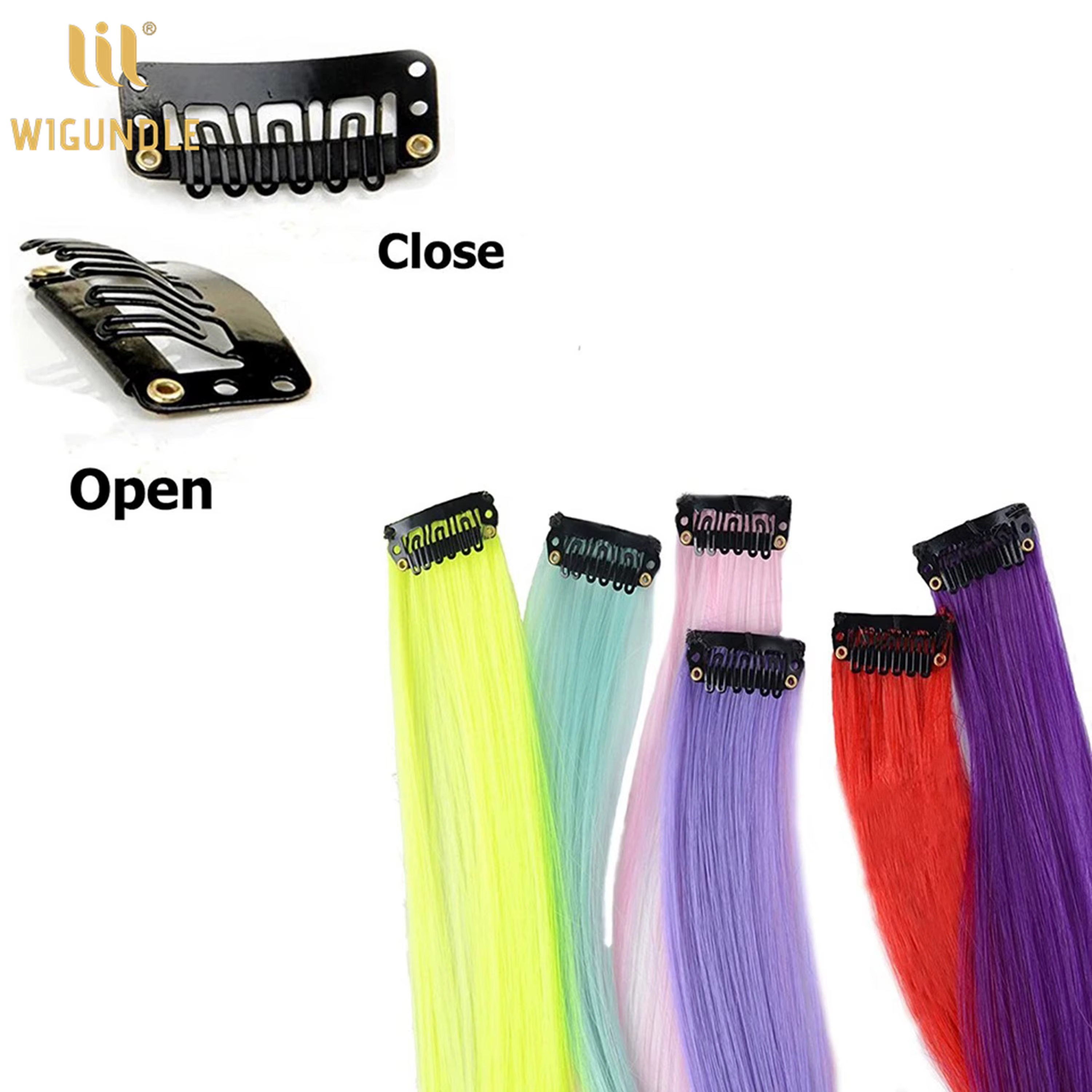 Extensions de cheveux synthétiques de 22 pouces