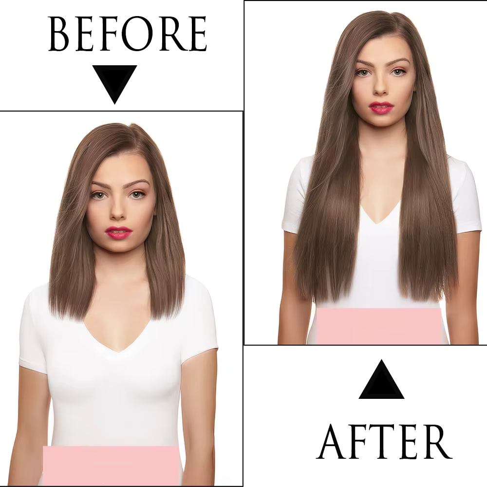 Coiffure longue et lisse