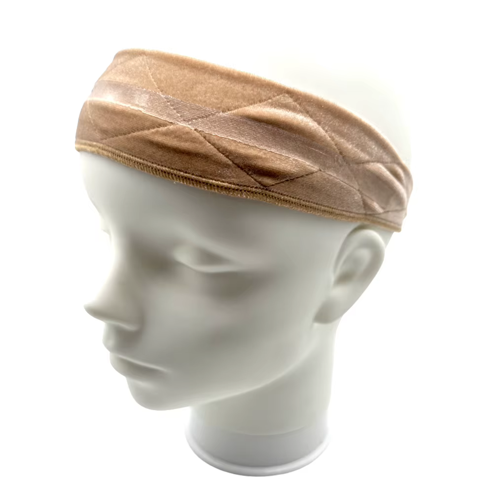 Bandeaux en silicone double face en velours pour perruques